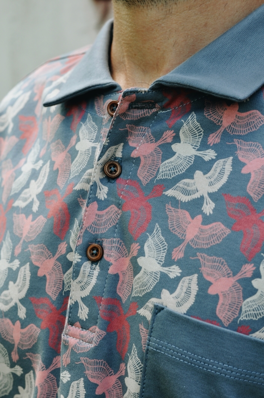 Biobavlněné tričko South Elements se vzorem ptáčků.